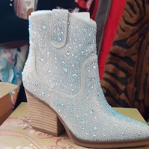 VERY G BLING SPARKLE WESTERN SHOE BOOTIE GORGEOUS